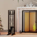 Fire Beauty 5-Piece Wrought Iron Indoor Fireplace Tools Set for Wood Stove