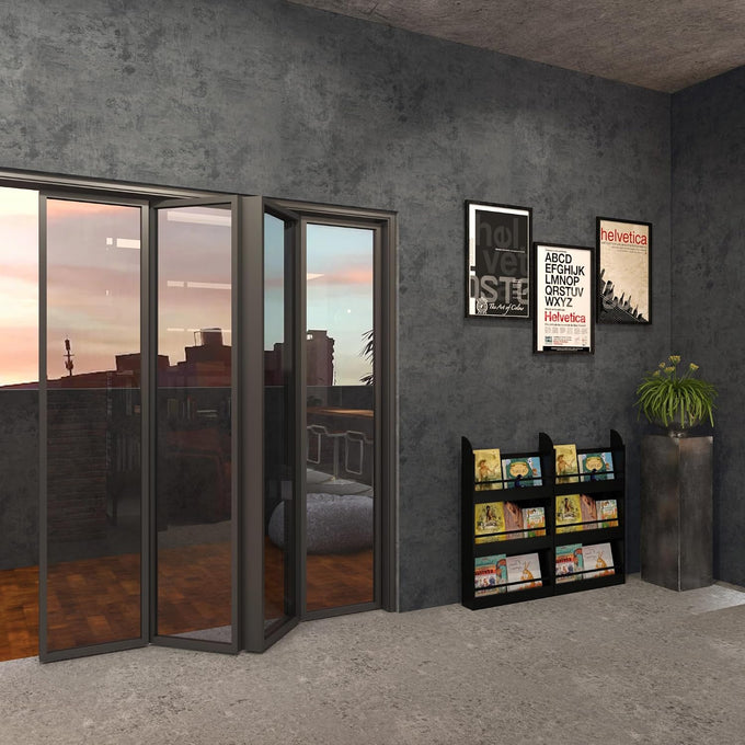 BAYYA Concrete Wallpaper Peel and Stick Wall Paper for Bedrooms Cement Wrap