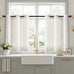 Hokibero Cream Grommet Linen Curtains 94 Inches Long for Living Room