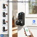 Veise VE018 Fingerprint Keypad Smart Door Knob Handle Lock, Matte Black