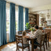 Stone Blue Velvet Curtains 120 inches for Living Room Luxury Room Darkening Grayish Blue Curtain Elegant Bedroom Thermal Insulated Modern Heavy Soft Soundproof Rod Pocket Window Drapes Set of 2 Panel