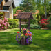 Notume Garden Wooden Decor Rustic Wishing Well Planter Outdoor Home Décor for Patio, Upgrade Wishing Well Garden, Yard Hanging Bucket Patio Lawn Backyard Home Decor