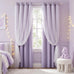MYSKY HOME Lavender Curtains for Girls,Lilac Purple 52x90,2 Panels