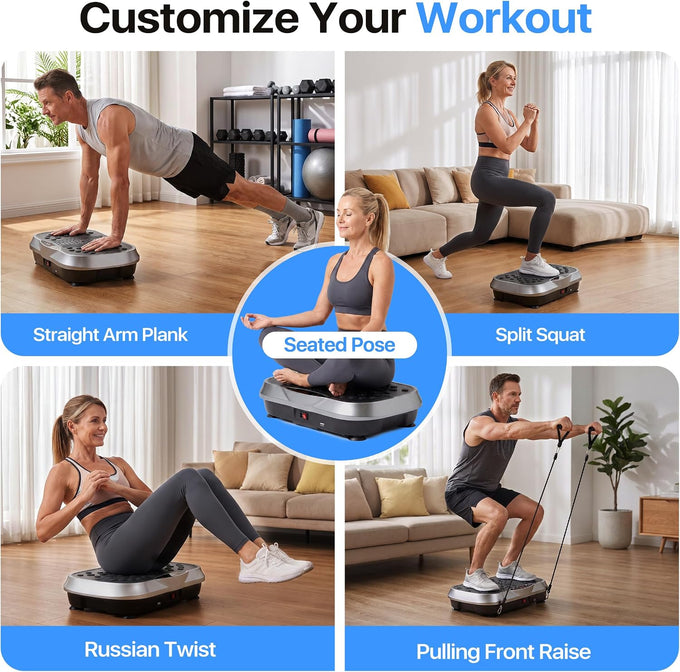 ALSO GO Vibration Plate Exercise Machine for Whole Body Lymphatic Drainage