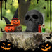 Stanbroil 10 Inch Fire Pits Imitated Human Metal Skull Halloween Decor