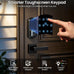 Veise VE027-L WiFi Smart Lock with Handles Set for Front Door, Matte Black