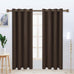 LORDTEX Linen Look Textured Blackout Curtains with Thermal Insulated Liner