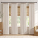 MIULEE 4 Panels Set Pinch Pleated Linen Curtains 96 Inch Long Natural