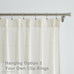 WEST LAKE 120 Inches Long Bailey Natural Pinch Pleated Semi Sheer Curtains