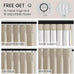 Topfinel Oatmeal Pinch Pleated Curtains Blackout for Living Room Linen Textured Draperies with Blackout Liner High End Tailored Look Farmhouse Aesthetic 80 Inches 2 Panels Set Oatmeal 40" W*80" L