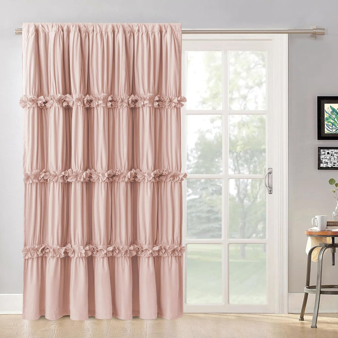 Homechoice Decor Camel Blackout Window Curtains, 52" W x 96" L x 2 Panels