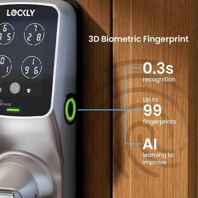 Lockly Secure Pro Wi-Fi Smart Lock with Handle