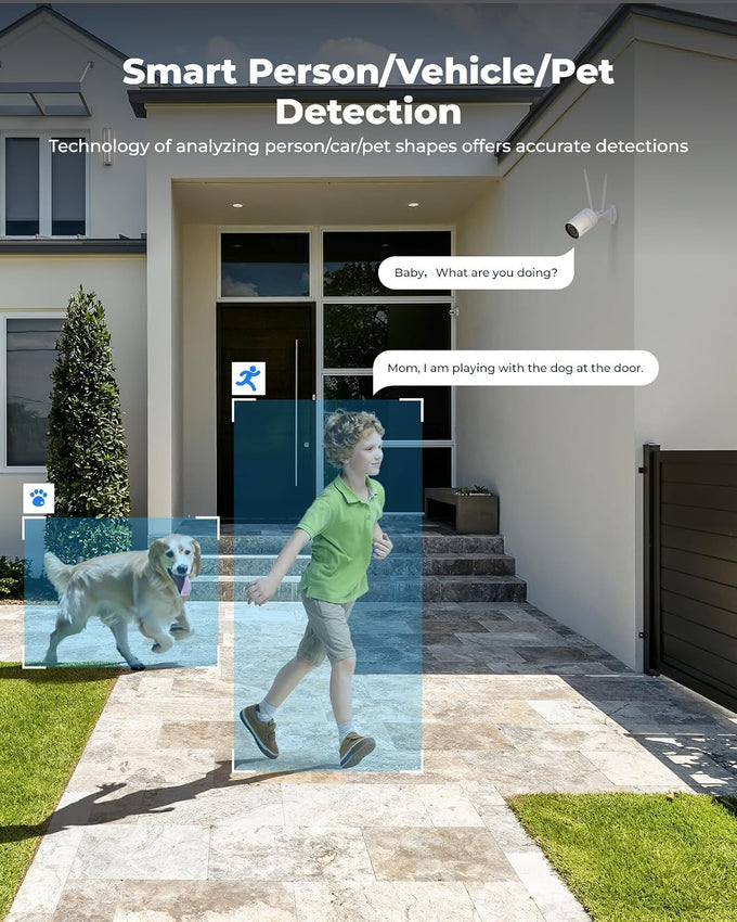 REOLINK Plug-in 4K WiFi 6 Outdoor Security Camera RLC-810WA, Surveillance