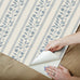 NuWallpaper x Morris & Co. Rosehip Stripe China Blue Peel and Stick Wallpaper, MCS6609