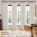MIULEE 4 Panels Set Pinch Pleated Linen Curtains 96 Inch Long Natural