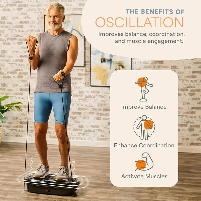 Lifepro HexaPlate Vibration Plate Exercise Machine with Magnetic Acupoints