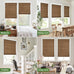 LazBlinds Cordless Bamboo Roman Shades, 34.5x48, Highfield Teak