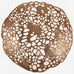 DeKulture Handmade Gold Amoeba Tray, 17 in Diameter — Decorative Centerpiece for Home Decor, Weddings & Holiday Tables