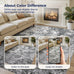 DMOYEST Area Rug Living Room Rugs 9x12 Washable Abstract Grey Carpet
