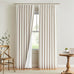 Vision Home Natural Full Blackout Curtains Linen Blended Darkening Window Curtains 84 inch for Living Room Bedroom Thermal Insulated Pinch Pleat Drapes with Hooks 2 Panel 40"Wx84"L