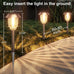 XMCOSY+ Solar Pathway Lights Outdoor, 6 Pack Solar Light Outdoor Waterproof