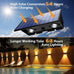 Solar Fence Lights Outdoor,5 Color Modes Up & Down Solar Wall Lights,12Pack