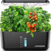 Ahopegarden Indoor Garden Hydroponics Growing System: 10 Pods Kit with LED