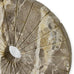 Helios Wheel - Sculptural Beige and White Marble Decorative Object - Tabletop Accent