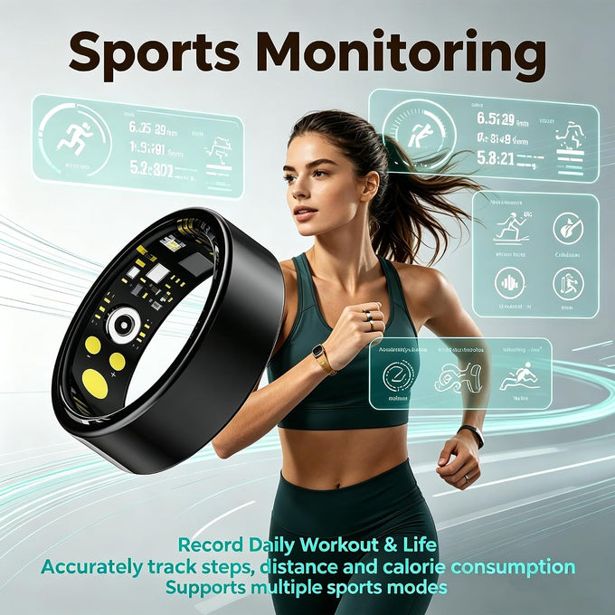 Smart Ring for Women Men, Fitness Health Tracker