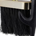 Relaxdays Fireplace Companion Set of 5 Poker Ash Shovel Broom Tongs & Stand Fireplace Set Steel Gold