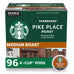 Starbucks K-Cup Coffee Pods, Medium Roast Hot or Iced Coffee, Pike Place Roast, 96 Keurig Pods ​