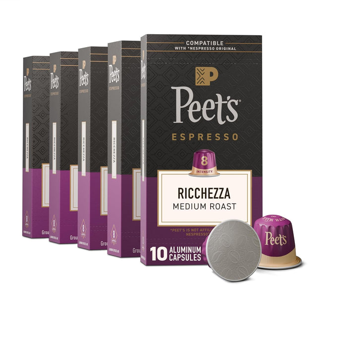 Peet's Coffee Espresso Capsules, Medium Roast, Caramel, 100 Count