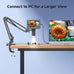 5" LCD Digital Soldering Microscope for PCB Repair with C-Clamp