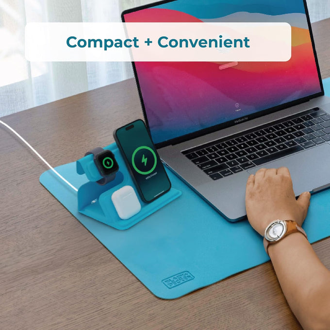 BLACK+DECKER 3 in 1 Charging Station for Apple, (Loch Ness)