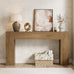 Epecoya 43-Inch Wood Console Table for Entryway, Light Oak Brown