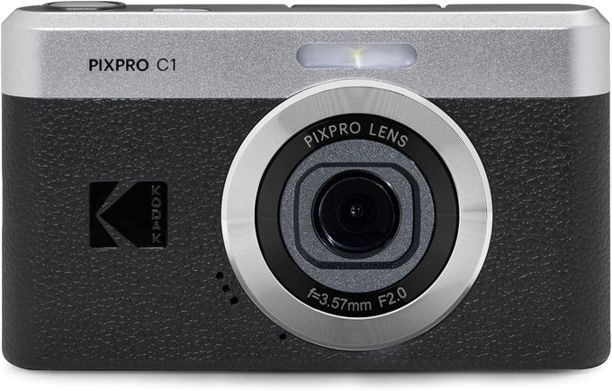 KODAK PIXPRO C1 13MP Compact Digital Camera, 26mm Fixed Lens, Black