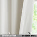 Kayne Studio Grayish White Velvet Pinch Pleated Back Tab Curtains 112 Inch