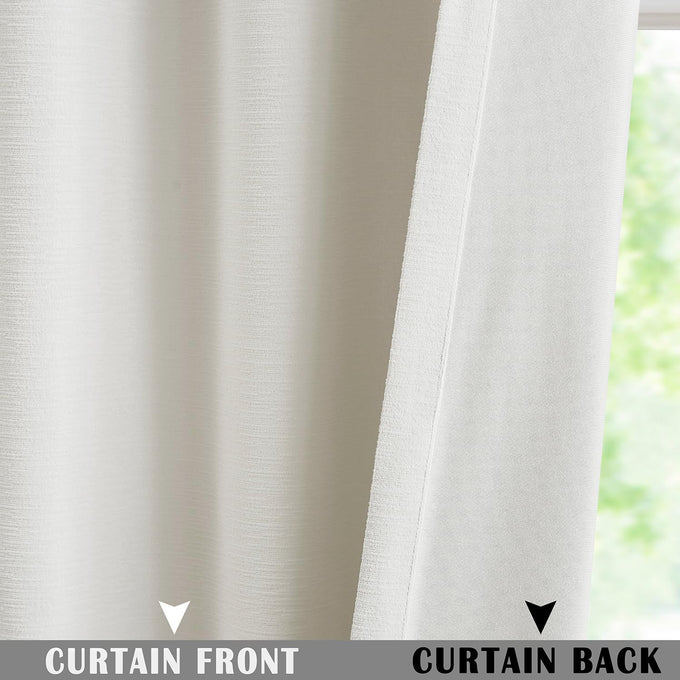Kayne Studio Grayish White Velvet Pinch Pleated Back Tab Curtains 112 Inch