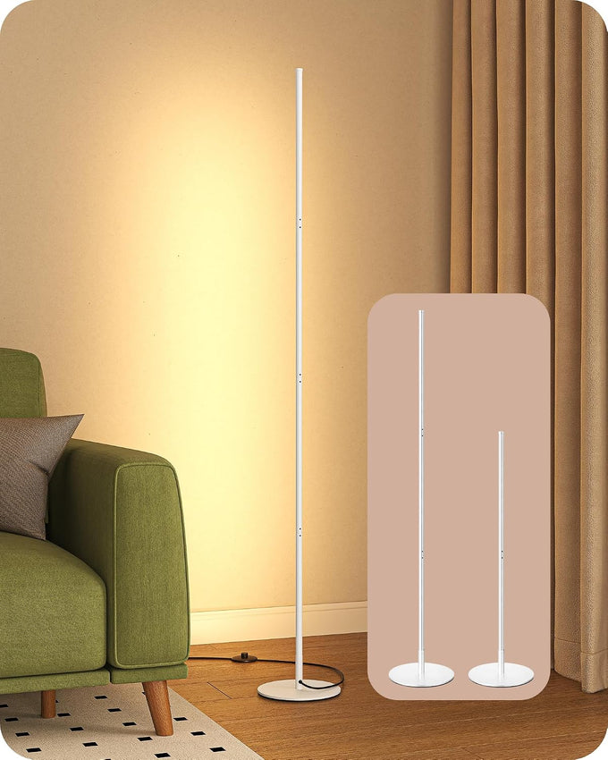 EDISHINE 59.84" Floor Lamps for Living Room, 3000K & Stepless Dimmable,Gold
