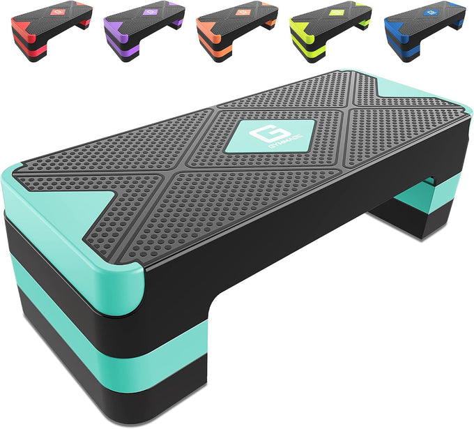 GYMMAGE Aerobic Exercise Step, Adjustable Height,