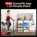 Sunny Health & Fitness Swivel Stepper w/Handlebars & 3 Motion Modes