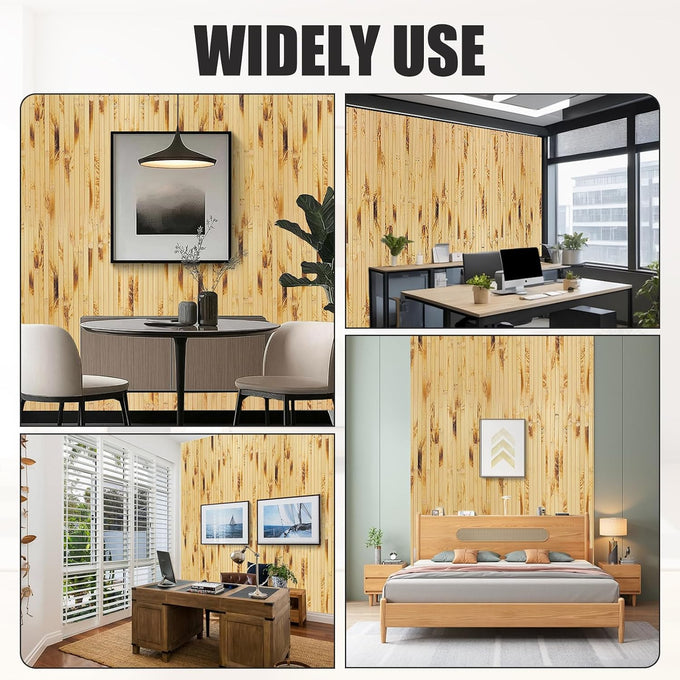 FONUNO Bamboo Wall Panel Bamboo Pole Wrap Roll for Interior Decoration