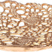 DeKulture Handmade Gold Amoeba Tray, 17 in Diameter — Decorative Centerpiece for Home Decor, Weddings & Holiday Tables