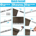 Amagenix Outdoor Roller Shades, 220GSM HDPE Exterior Cordless Patio Shades Roll Up Outdoor Blinds for Porch 8'(W) x 8'(H), Spliced of Two Sections, Mocha