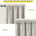 NICETOWN Living Room Curtains 2 Panels Sets Faux Linen Textured, Pinch Pleated Room Darkening Light/Heat Blocking Window Treatments Thermal Curtains for Bedroom, Angora, W50 x L102