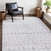 Carvapet Washable 6x9 Moroccan Boho Area Rug Gray Carpet