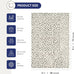 Abani Neutral Collection Cream Area Rug 4' x 6' for Living Room, Bedroom - Modern Design - Durable & Easy to Clean
