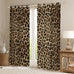 Feelyou Kids Leopard Print Window Curtains, Cowhide Blackout Curtains Boys Girls Brown Cow Fur Darkening Drapes for Bedroom Animal Living Room Window Treatments (2 Panels, 52 x 96 Inch)