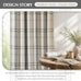 DriftAway 100% Blackout Plaid Linen Chenille Curtains 90 Inches Black