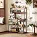 SUPERJARE Bakers Rack with Power Outlet, 35.4 Inches Coffee Bar with Basket